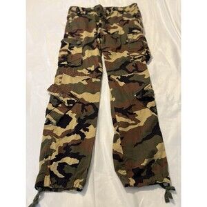 Matchstick Cargo Pants Mens 40 Camo Camouflage Multi Pocket Utility Military